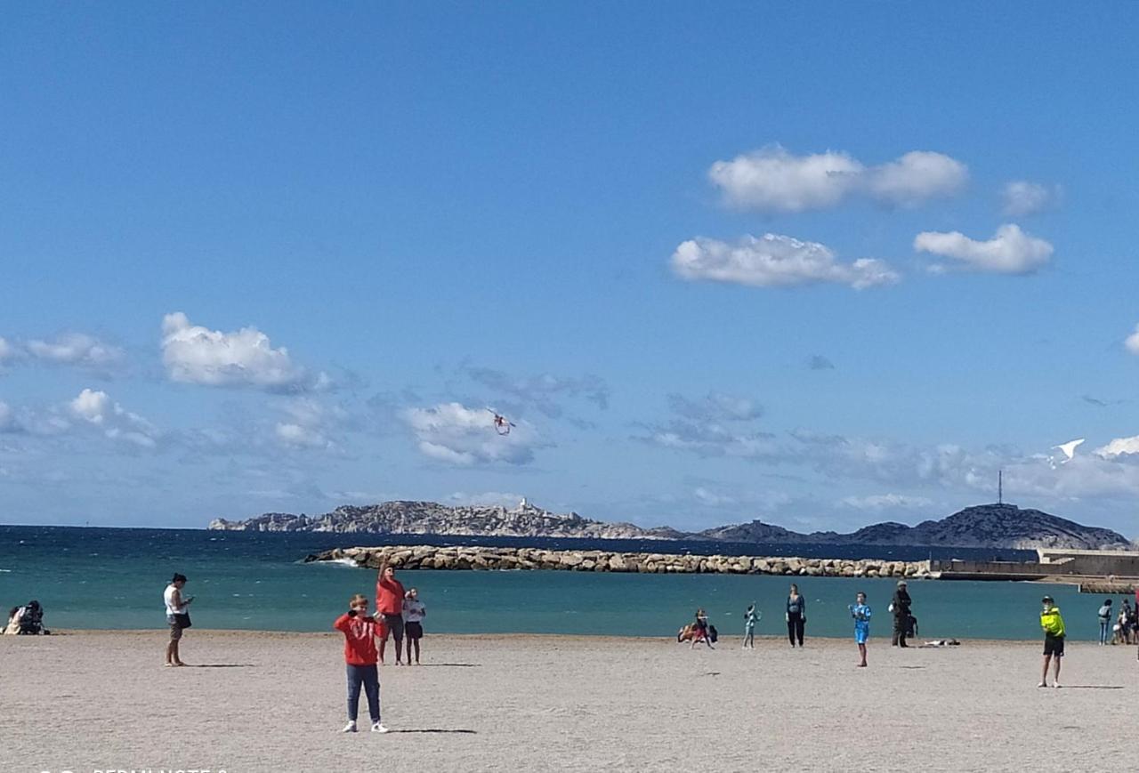Sun Escape, Appart Renove Climatise 3 Pieces 4-6 Pers, 350M De La Plage Marsella Exterior foto