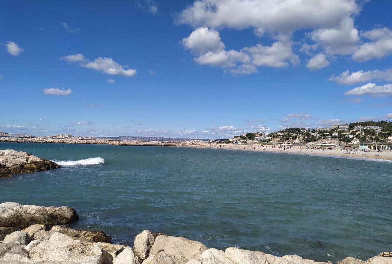 Sun Escape, Appart Renove Climatise 3 Pieces 4-6 Pers, 350M De La Plage Marsella Exterior foto