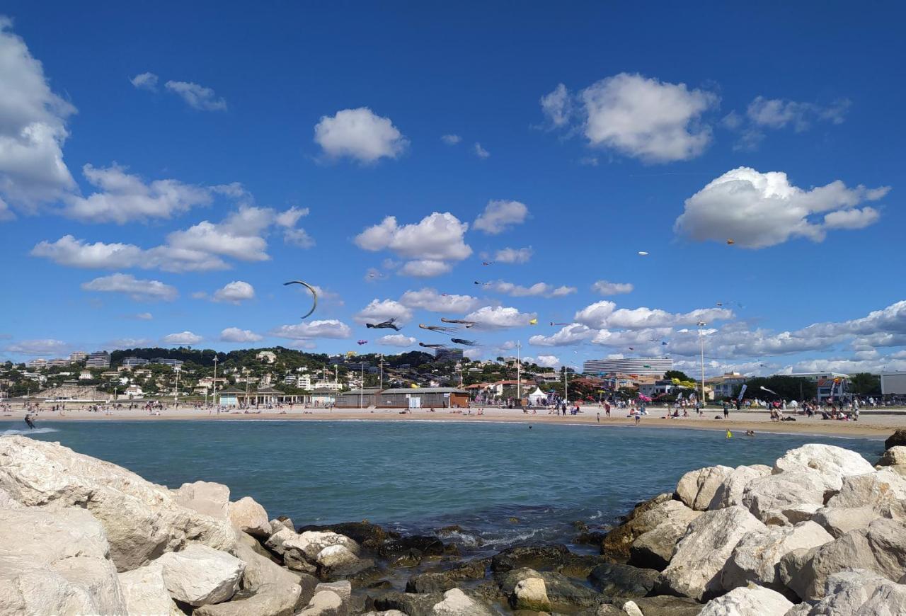 Sun Escape, Appart Renove Climatise 3 Pieces 4-6 Pers, 350M De La Plage Marsella Exterior foto