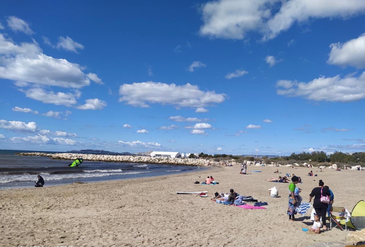 Sun Escape, Appart Renove Climatise 3 Pieces 4-6 Pers, 350M De La Plage Marsella Exterior foto
