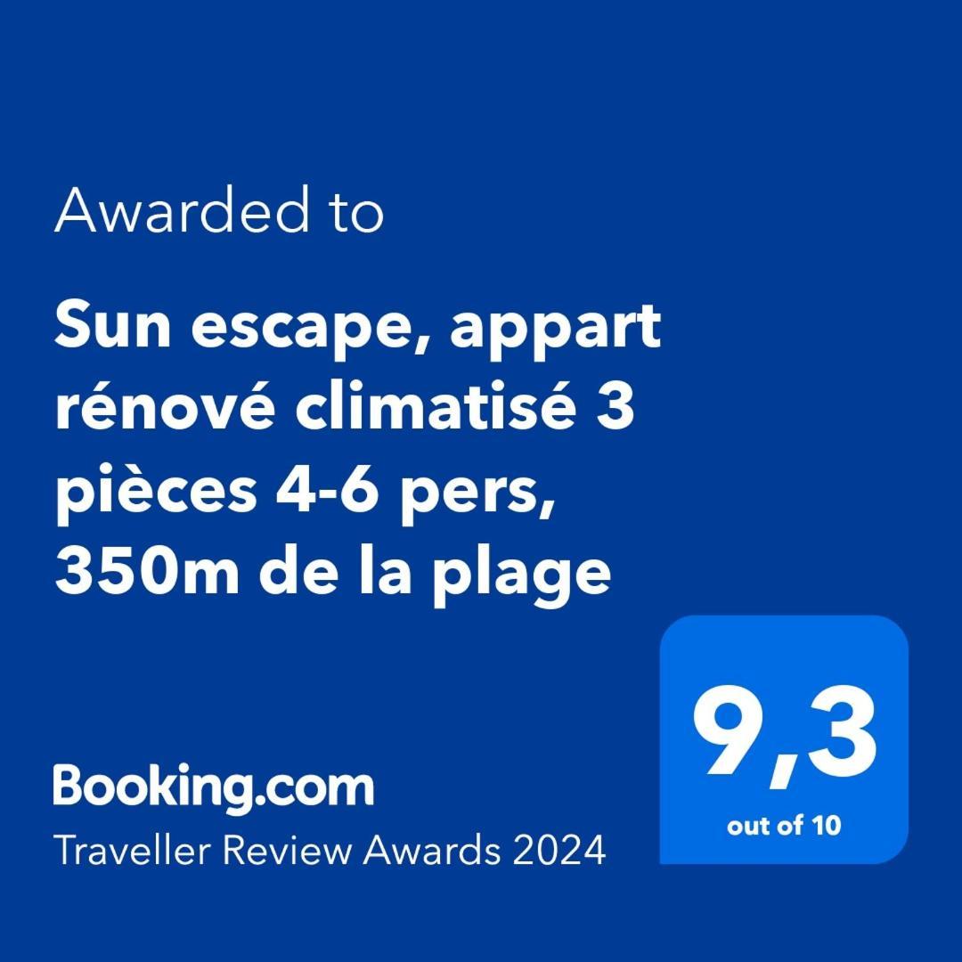 Sun Escape, Appart Renove Climatise 3 Pieces 4-6 Pers, 350M De La Plage Marsella Exterior foto